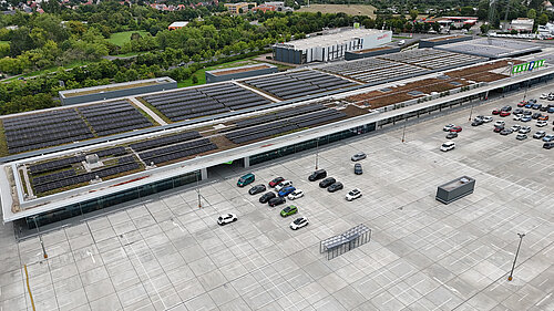 Dachparkplatz des Kaufpark Dresden