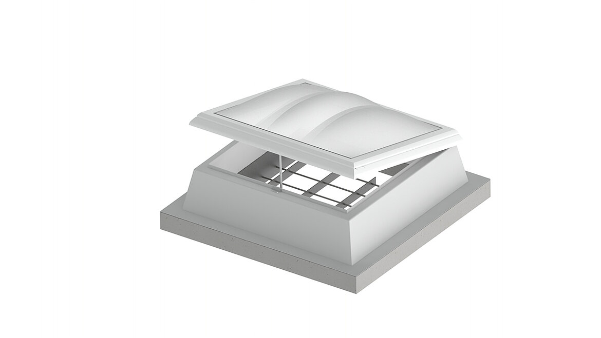 LAMILUX Lichtkuppel F100 W Einbruchschutzgitter
