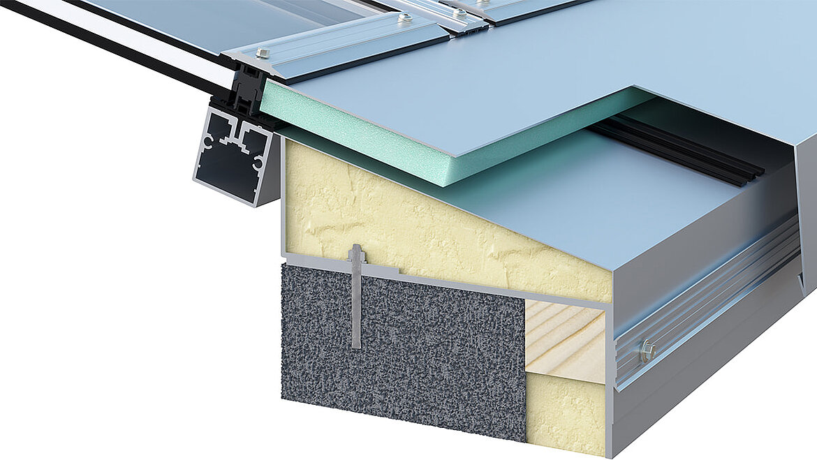 Montage auf Betonaufkantung