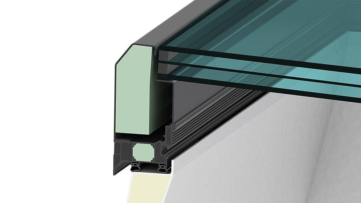 LAMILUX Flachdach Fenster FE 3° Sonnenschutzisolierverglasung 3-Fach LAMILUX Flachdach Fenster FE 3° Sonnenschutzisolierverglasung 3-Fach