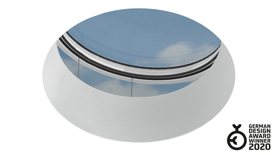 Kettenschubantrieb 230 V verdeckt | tandem Flachdach Fenster rund Kettenschubantrieb