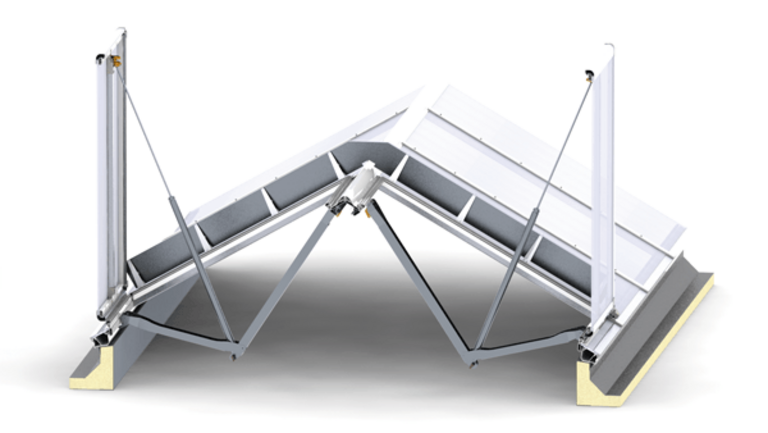 Lichtband Satteldach RWG