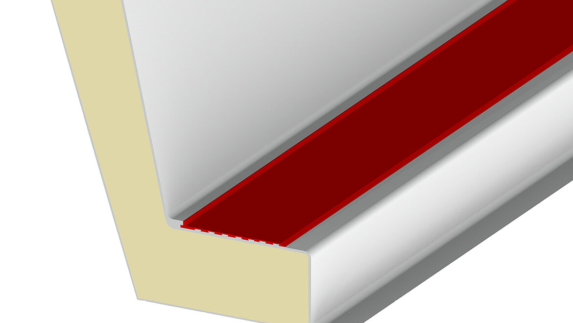 LAMILUX Lichtkuppel F100 W Aufsatzkranz mit PVC Schiene