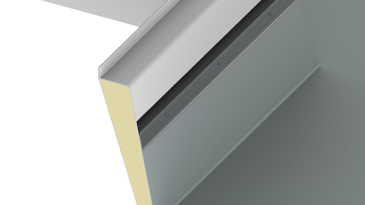 LAMILUX Lichtkuppel F100 W Aufsatzkranz Klemmschiene