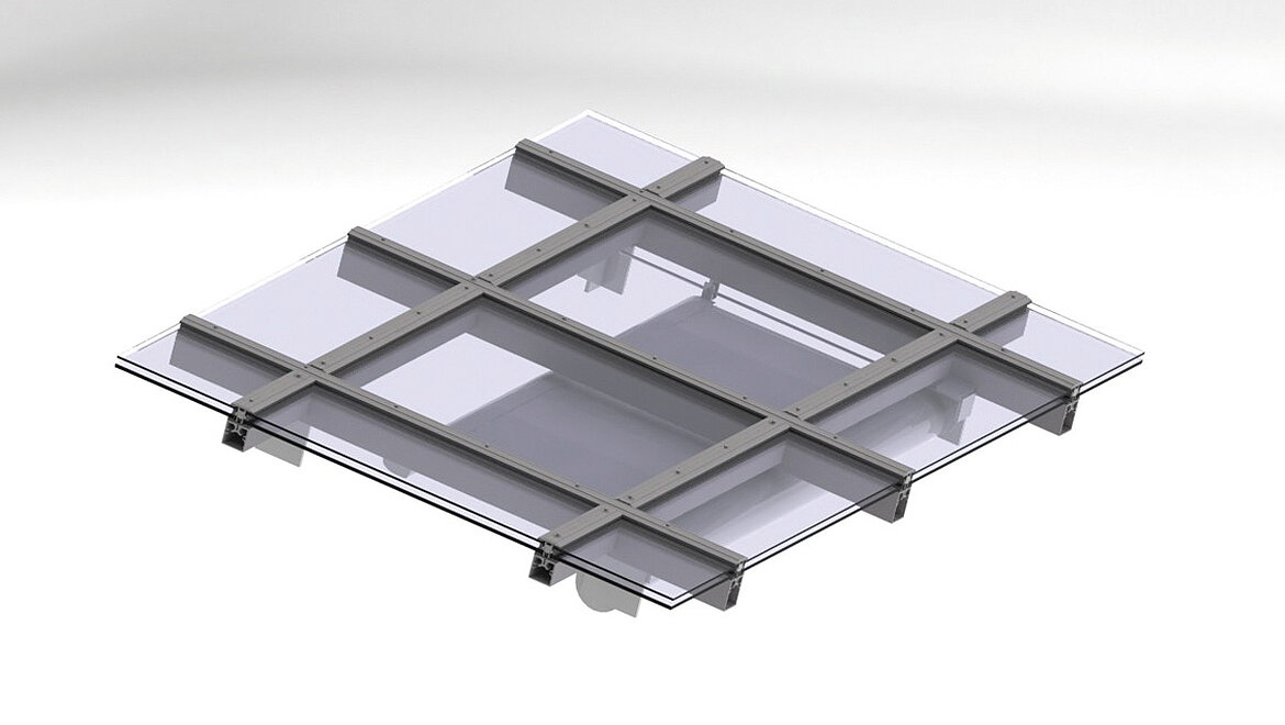 Glasdach Sonnenschutz 