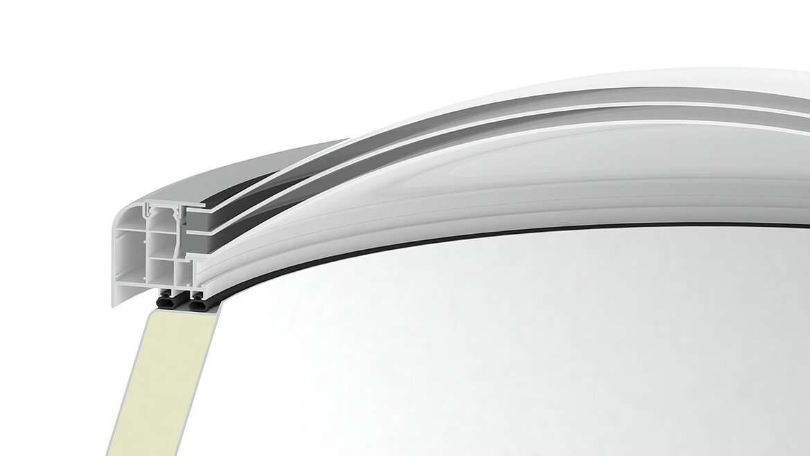 LAMILUX Lichtkuppel F100 rund Verglasung