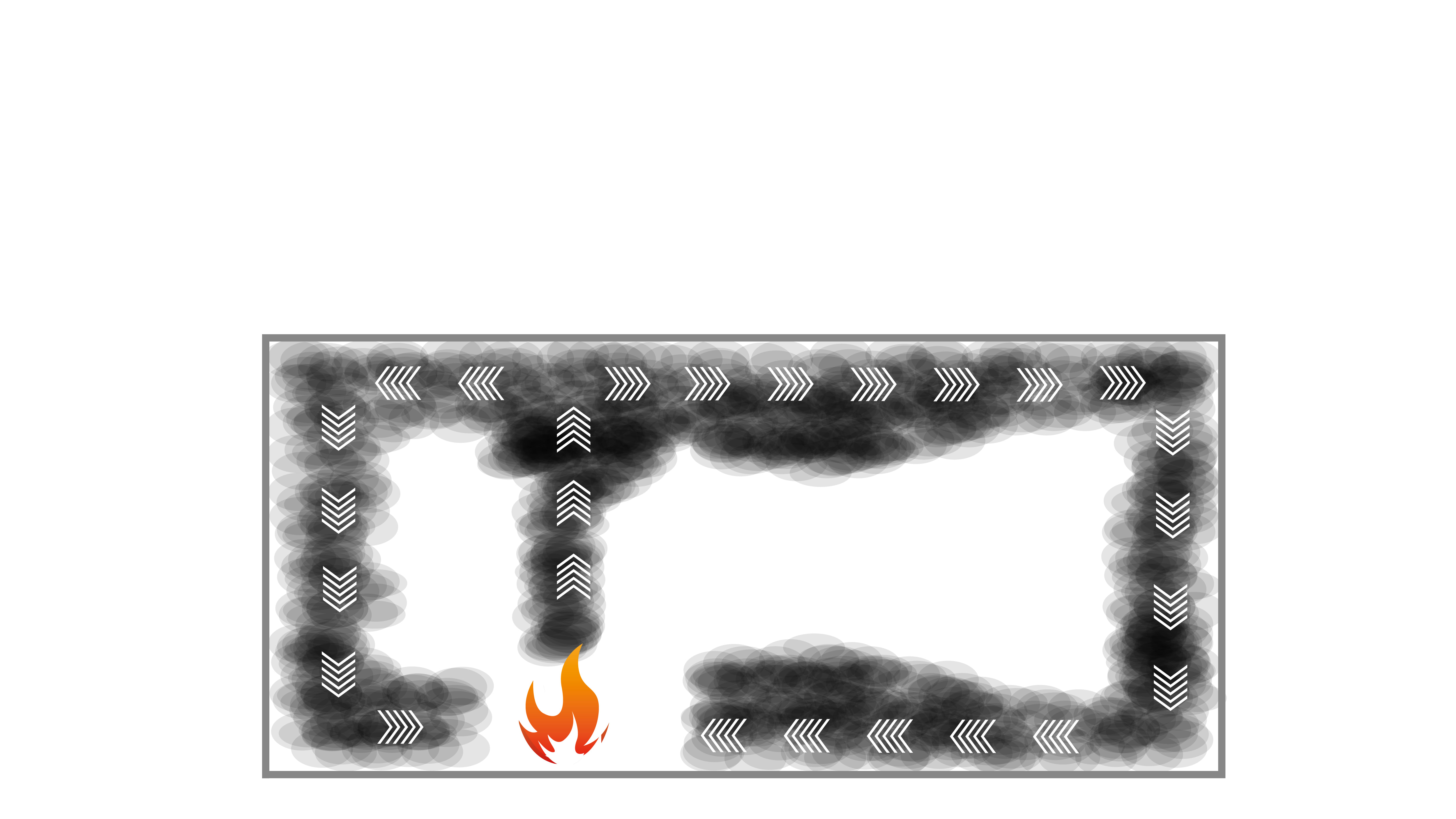 Rauchentwicklung in Industriehallen ohne RWA Anlagen, LAMILUX