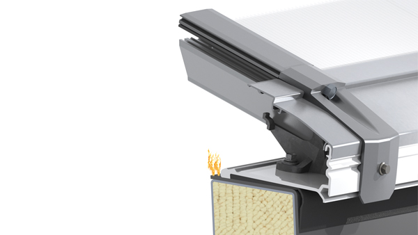 LAMILUX Lichtband B, Linearer Durchbrandschutz