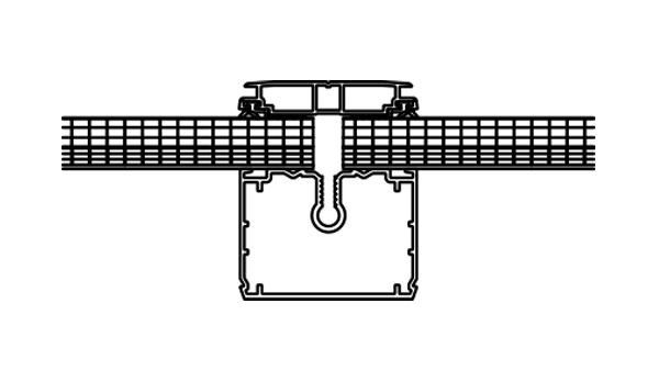 LAMILUX Lichtband S Verglasung PC 10-4 fach + PC 6-4 fach + GFUP