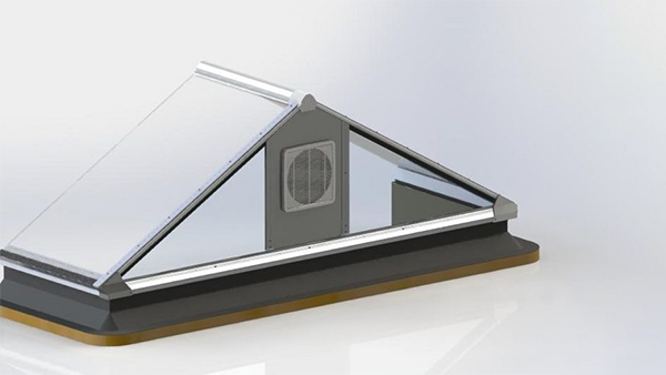 LAMILUX Lichtband Giebelwandventilator