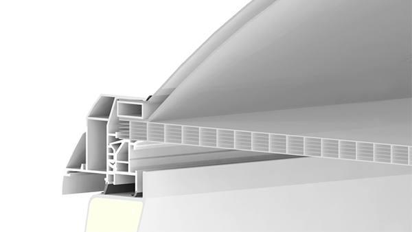 LAMILUX CI-System Lichtkuppel F100 2-schalig + PC-16
