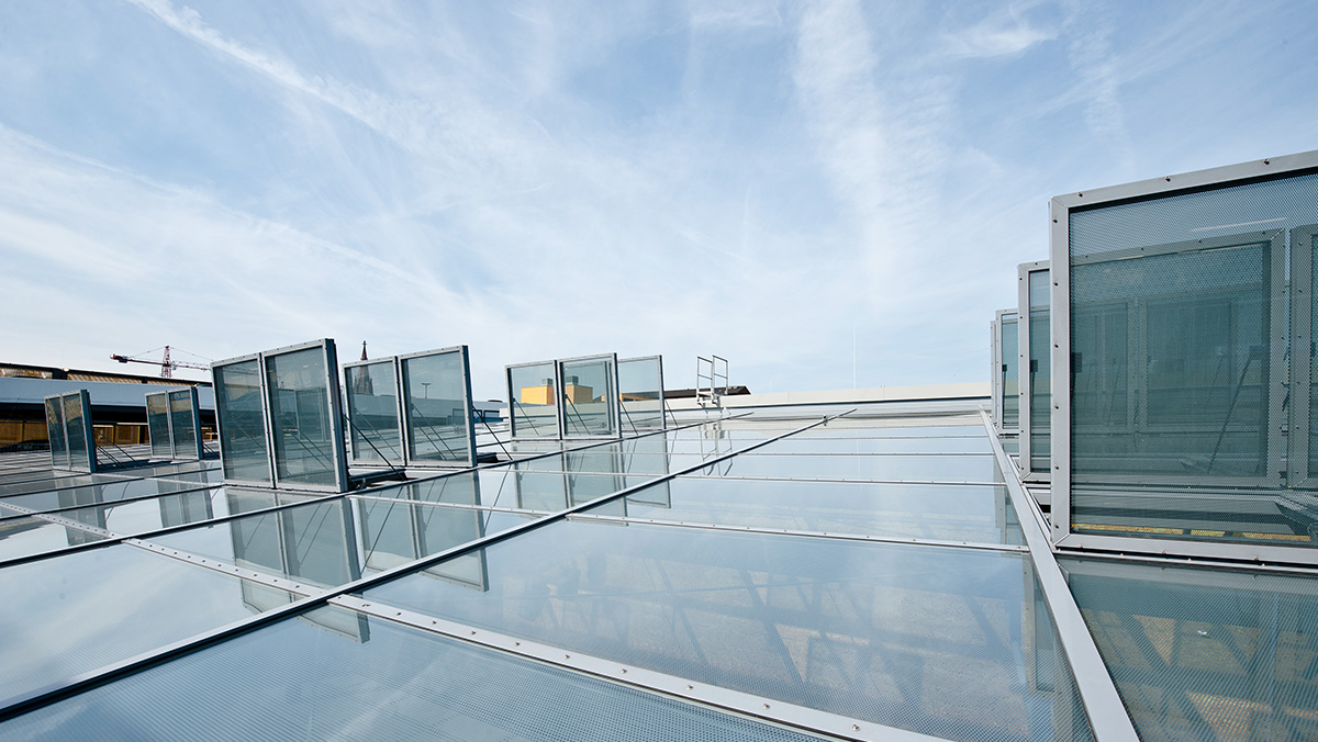 LAMILUX Objektentrauchung im Einkaufscenter Rhein-Galerie in Dortmund