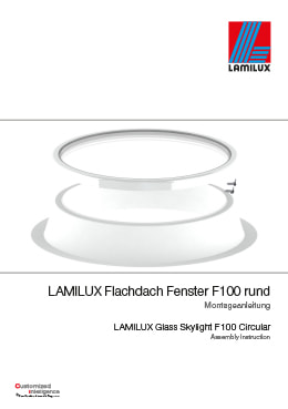 Flachdach Fenster F100 rund