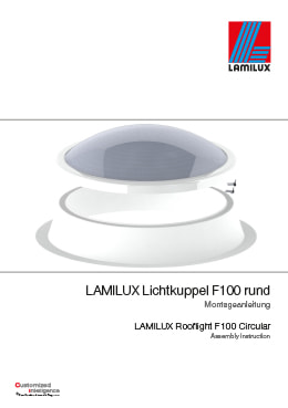 Lichtkuppel F100 rund